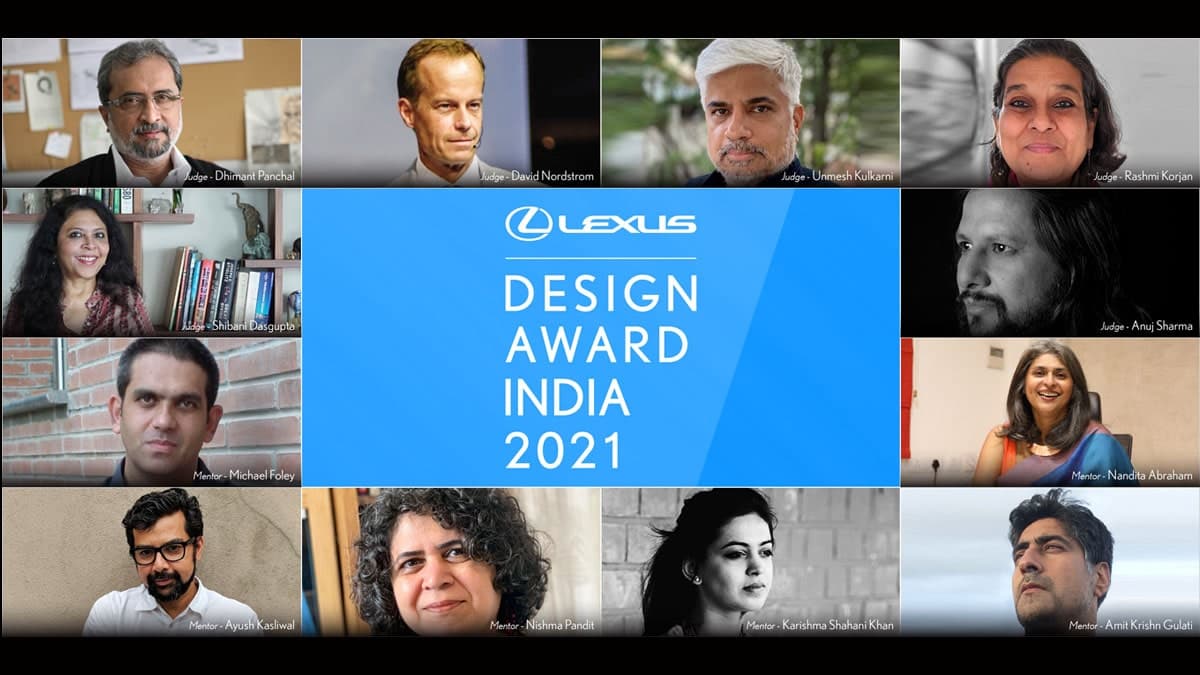 Lexus design award India 2021 receives over a thousand original entries