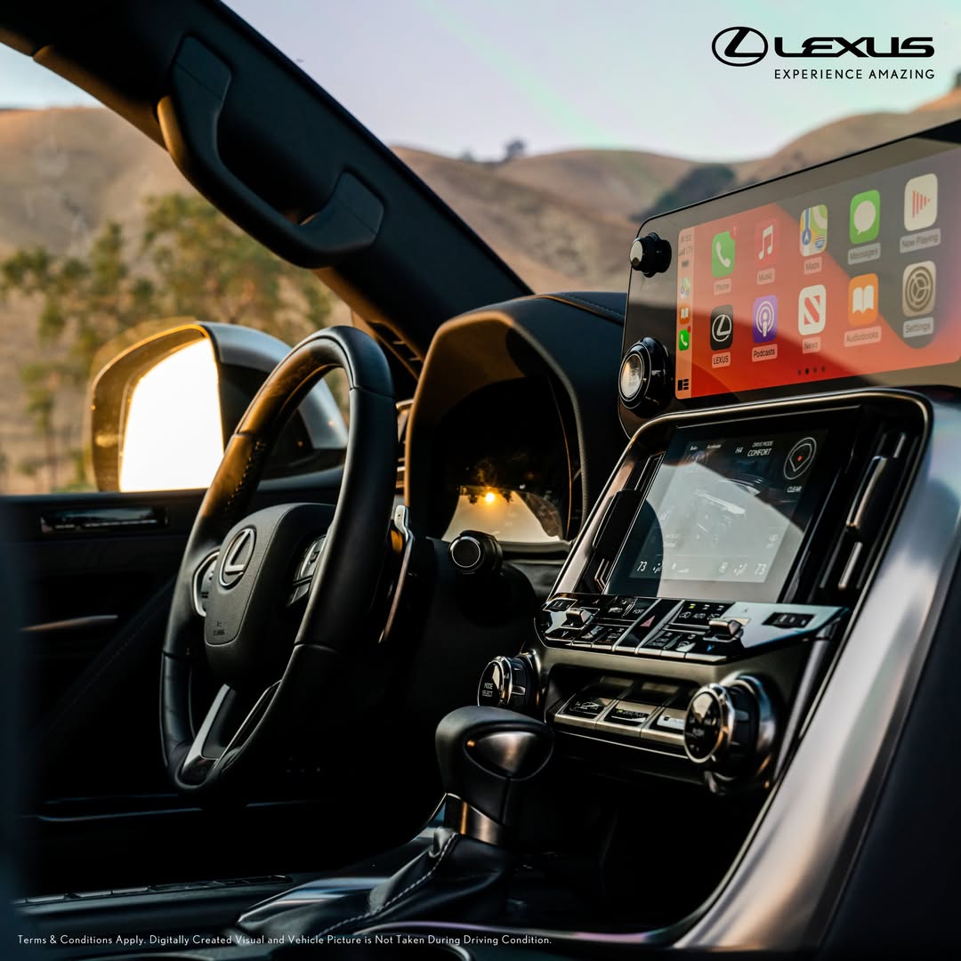 Modern luxury car equipped with advanced safety features including adaptive cruise control, lane assist, collision prevention system, and smart sensors for safe and controlled driving in city and highway conditions